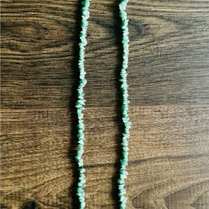 Soft Green Jade Long Strand Necklace